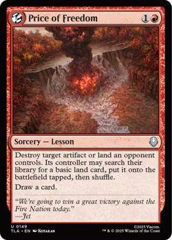 Price of Freedom #149 Near Mint NM FOIL Avatar Last Airbender TLA Magic MTG - Image 1