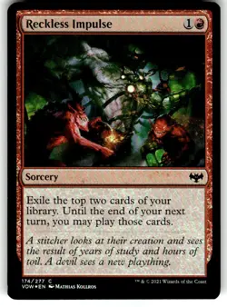 Reckless Impulse Innistrad: Crimson Vow FOIL MTG NM - Image 1
