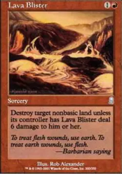 Lava Blister - Foil Magic mtg Moderate Play, English Odyssey x1 - Image 1