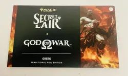 MTG Secret Lair God of War: Greek Foil Playstation Magic The Gathering - Image 1