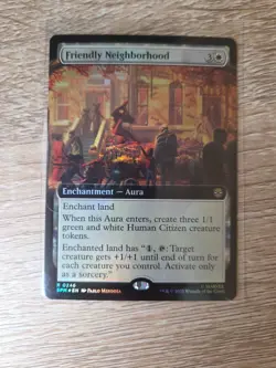 Friendly Neighborhood R0246 Foil Borderless Spider-Man MtG 2025 Marvel - Image 4