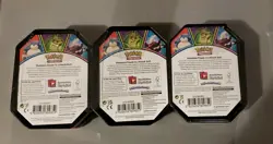 Pokemon 2021 Knockout Tin Sets of 3 Evolving Skies Fusion Strike Brilliant Stars - Image 5