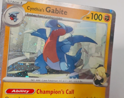 Cynthia's Gabite 103/182 Cosmos Swirl - Cosmo Holo - Pokemon TCG Destined Rivals - Image 2