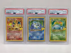 2021 Pokemon Celebrations Set Charizard Blastoise Venusaur PSA 10 GEM MINT - Image 1