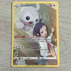 Pokemon Castform TG11/TG30 Lost Origin Trainer Gallery Holo Ultra Rare NM/MINT - Image 1