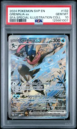 PSA 10 GEM MINT Greninja ex SVP 132 Pokemon Scarlet and Violet Promo - Image 1