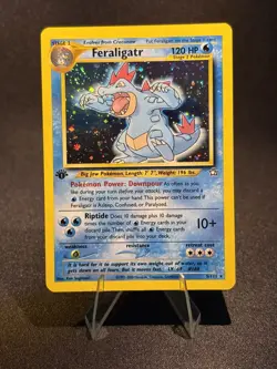 Pokemon Feraligatr 5/111 Neo Genesis Holo 1st edition NM / gradable! W/ Swirl🌀 - Image 1