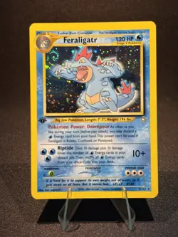 Pokemon Feraligatr 5/111 Neo Genesis Holo 1st edition NM / gradable! W/ Swirl🌀 - Image 2
