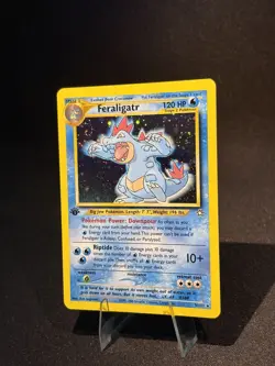 Pokemon Feraligatr 5/111 Neo Genesis Holo 1st edition NM / gradable! W/ Swirl🌀 - Image 3