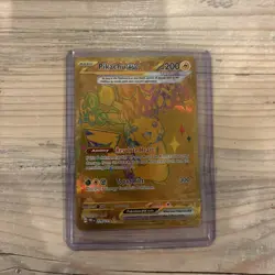 Pokemon TCG Pikachu ex 179/131 Prismatic Evolutions Full Art Gold Hyper Rare - Image 1