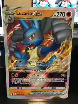 Lucario VSTAR SWSH214 Jumbo Pokemon Black Star Promo - Image 1