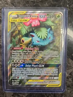 Pokemon TCG Venusaur & Snivy GX Black Star Promo SM229 Holo - Image 1