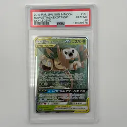 Rowlet & Alolan Exeggutor GX 011/054 PSA 10 Gem Mint Sky Legend Japanese Pokemon - Image 1
