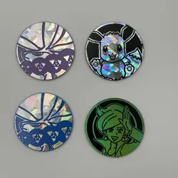 Pokemon Supplies Lot of 18x Official Pokemon TCG Coins w/ ETB Dice & Pin - Image 3