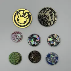 Pokemon Supplies Lot of 18x Official Pokemon TCG Coins w/ ETB Dice & Pin - Image 4