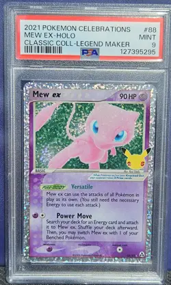 2021 Pokemon Celebrations Mew Ex-Holo Classic Collection- #88/92 PSA 9 MINT - Image 1