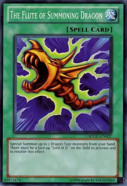 The Flute of Summoning Dragon - SDDC-EN027 - Common - Unlimited - Heavily Played - Image 1