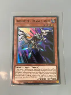 Raidraptor - Strangle Lanius - 1st Edition Super Rare PHRA-EN005 Yugioh - Image 1