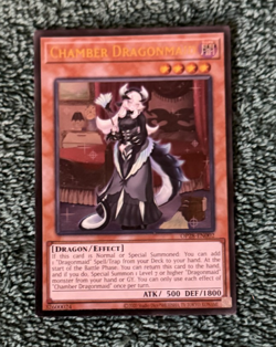 Chamber Dragonmaid Ultimate Rare OP28-EN002 Yugioh Pack Fresh - Image 1
