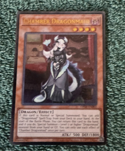 Chamber Dragonmaid Ultimate Rare OP28-EN002 Yugioh Pack Fresh - Image 2