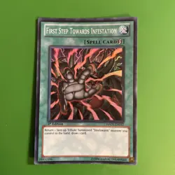 First Step Towards Infestation HA05-EN057 Yugioh Yu Gi Oh! Foil Holo Super Rare - Image 1