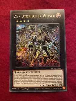 Yu-Gi-Oh! ZS-UTOPISCHER W., BROL-DE058, SECRET RARE, NM, 1. Aufl., Kombi-Versand - Image 1