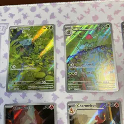 Charizard Blastoise Venusaur SIR Pokemon 151 9 Card Starter Evolutions Set Lot - Image 2
