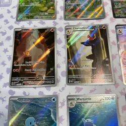 Charizard Blastoise Venusaur SIR Pokemon 151 9 Card Starter Evolutions Set Lot - Image 3