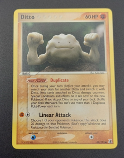 Pokemon Card Ditto Geodude 62/113 common EX Delta Species LP - Image 1