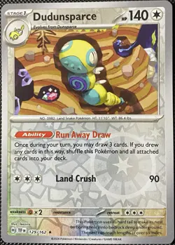 Dudunsparce 129/162 SV05: Temporal Forces Reverse Holo - Pokemon Card - Image 1