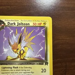 Dark Jolteon 1st Edition 38/82 Team Rocket Pokemon Regular Card TCG - Image 3