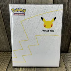 Pokemon 25th Anniversary First Partner Collectors Binder Jumbo Cards + Pikachu - Image 1