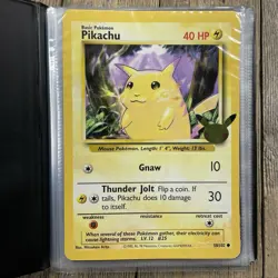Pokemon 25th Anniversary First Partner Collectors Binder Jumbo Cards + Pikachu - Image 3