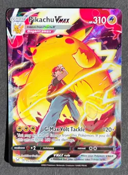 Pikachu VMAX TG17/TG30 Lost Origin Trainer Gallery Pokemon Trading Card TCG NM - Image 1