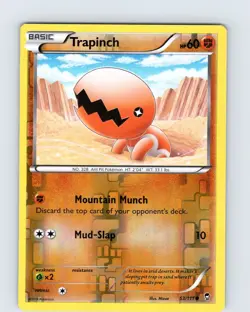 Pokemon TCG Trapinch XY Furious Fists 53/111 Reverse Holo Common Card Played LP - Image 1