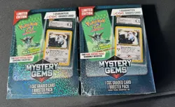 Pokemon Mystery Gems Box Lot (2) Sealed - 1 CGC Graded Card + 1 Booster TWO PACK - Image 2
