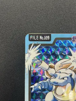 [No Import Duty (US)] Blastoise Bandai Carddass File No.009 HOLO Pokemon Card - Image 3