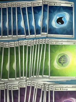 LOT OF 165x Prismatic Evolutions Holo Energy Cards - Pokemon TCG Foil Energies! - Image 2