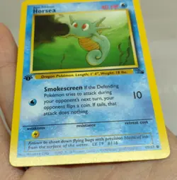 Horsea - 49/62 - 1st Edition Fossil - Common - Pokemon Card NM - FREE SHIPPING - Image 3