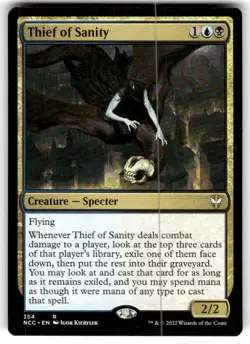 Thief of Sanity Commander: Outlaws of Thunder Junction Regular MTG NM - Image 1