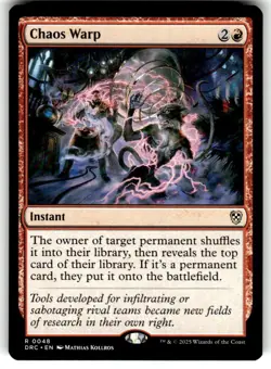 Magic: The Gathering Instant Chaos Warp Rare Regular MTG - Image 1