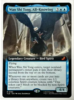 Wan Shi Tong, All-Knowing M Extended Art Regular #182 | TLE Avatar Eternal | MTG - Image 1