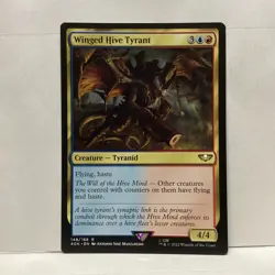 MTG Winged Hive Tyrant Magic: The Gathering Warhammer 40K Rare #148 - Image 1