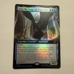 Wan Shi Tong, All-Knowing FOIL Extended Art 182 Avatar Eternal TLE MTG Unplayed - Image 1