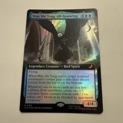 Wan Shi Tong, All-Knowing FOIL Extended Art 182 Avatar Eternal TLE MTG Unplayed - Image 2