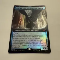Wan Shi Tong, All-Knowing FOIL Extended Art 182 Avatar Eternal TLE MTG Unplayed - Image 3
