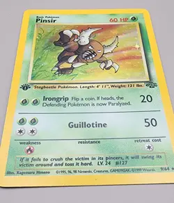 Pokemon Pinsir 09/64 1st Edition Jungle Holo Vintage Rare Excellent LP Card - Image 2