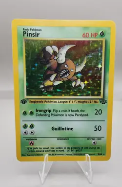 Pokemon Pinsir 09/64 1st Edition Jungle Holo Vintage Rare Excellent LP Card - Image 3
