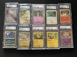 10 PSA CGC Graded Pokemon Lot Umbreon Charizard McDonald’s Pikachu ETB Promo UPC - Image 1