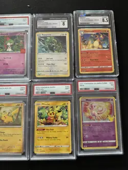 10 PSA CGC Graded Pokemon Lot Umbreon Charizard McDonald’s Pikachu ETB Promo UPC - Image 3